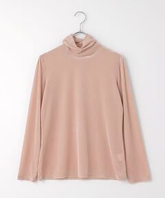 TABASA / タバサ カットソー | シアートリコットベロアタートルネックカットソー