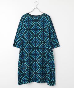 TABASA / タバサ ロング・マキシ丈ワンピース | モザイクジャガードワンピース