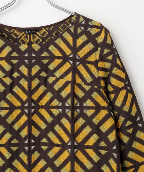 TABASA / タバサ ロング・マキシ丈ワンピース | モザイクジャガードワンピース | 詳細2