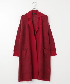 TABASA / タバサ カーディガン・ボレロ | モヘア×セミ梳毛ロングカーディガン