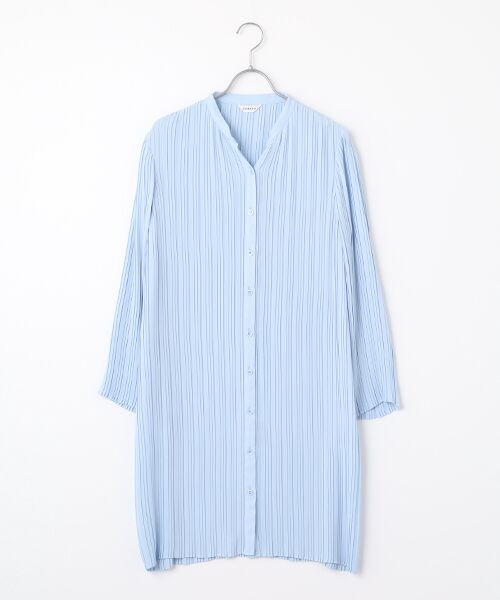 TABASA/タバサ ジョーゼットプリーツチュニック ライトブルー F