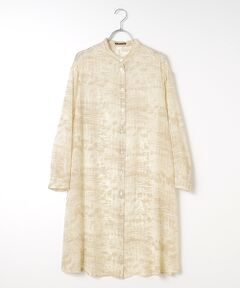 TABASA / タバサ ロング・マキシ丈ワンピース | シフォン×アブストラクトプリントワンピース