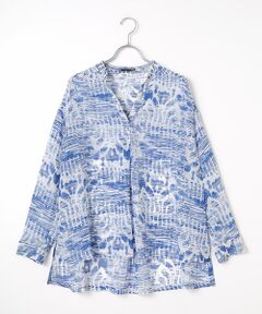 TABASA / タバサ シャツ・ブラウス | シフォン×アブストラクトプリントブラウス