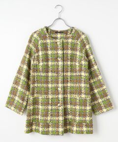 TABASA PLUS タバサ 刺繍 リネン コート 華やか