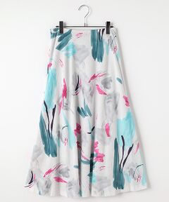 TABASA / タバサ ロング・マキシ丈スカート | グラフィカルプリントスカート