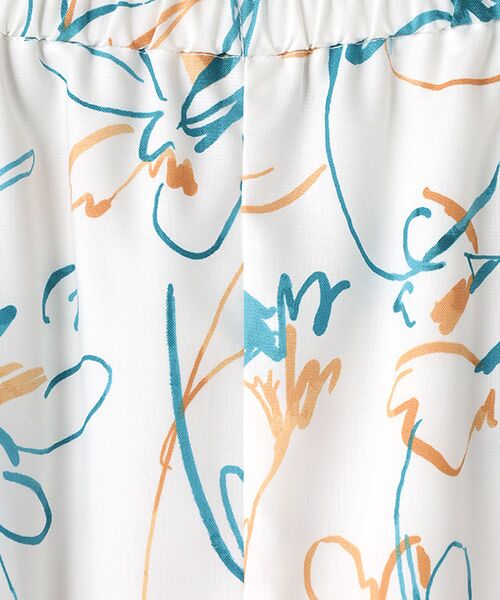 TABASA / タバサ その他パンツ | ラインフラワープリントパンツ | 詳細1