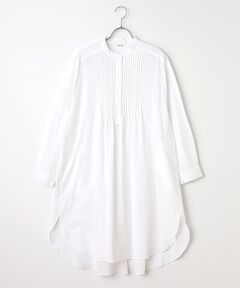 TABASA / タバサ チュニック | ワッシャーローンバンドカラーチュニック