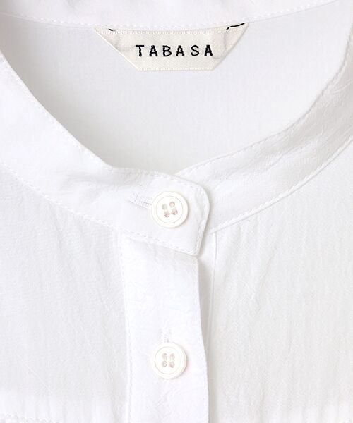 TABASA / タバサ シャツ・ブラウス | ワッシャーローン求心ヨークブラウス | 詳細4