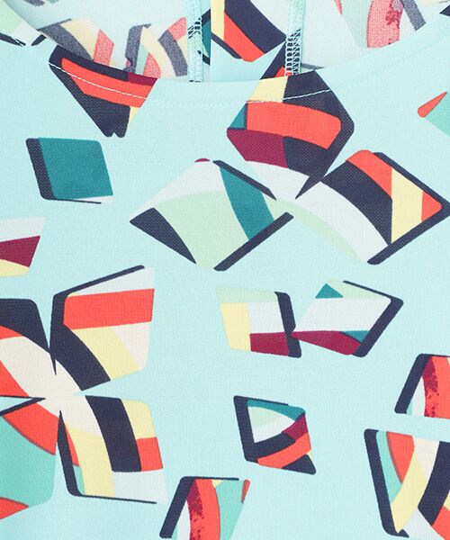 TABASA / タバサ ロング・マキシ丈スカート | スムース×幾何フラワープリントワンピース | 詳細12