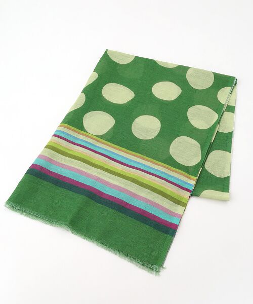 TABASA / タバサ マフラー・ショール・スヌード・ストール | ☆ドットストール（グリーン）