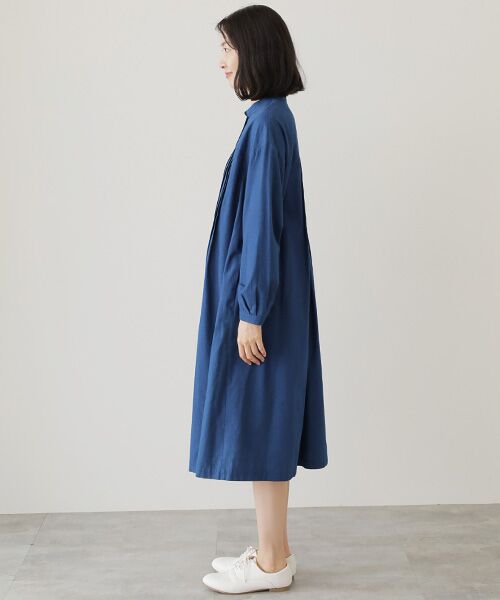 TABASA / タバサ ロング・マキシ丈ワンピース | シャンブレーデニムシャツワンピース | 詳細3