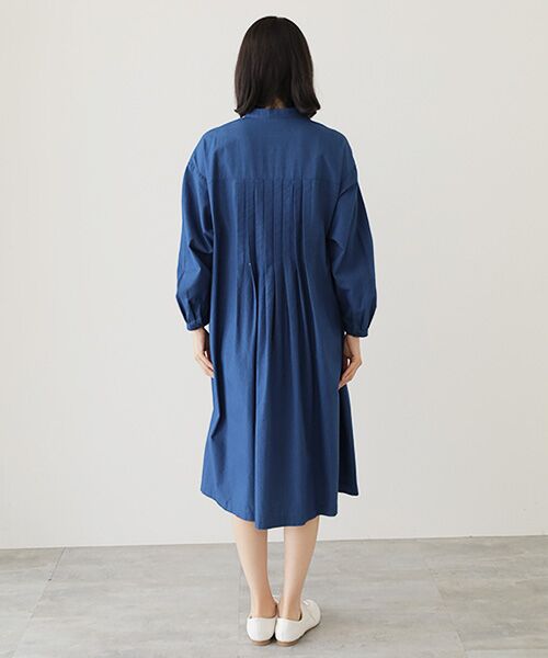 TABASA / タバサ ロング・マキシ丈ワンピース | シャンブレーデニムシャツワンピース | 詳細4