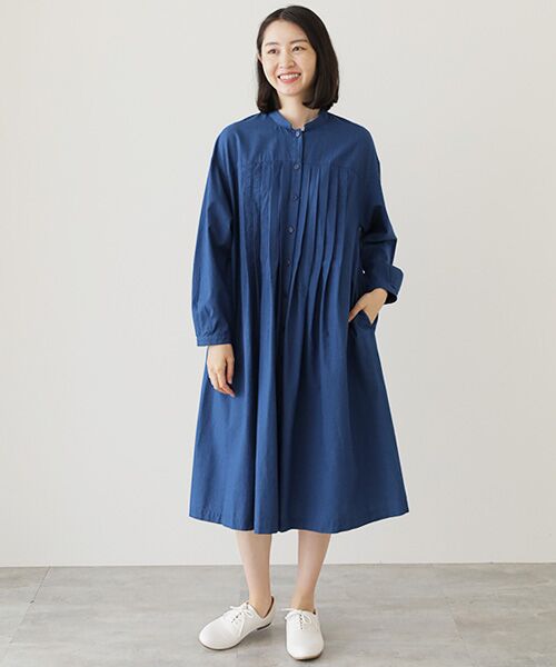 TABASA / タバサ ロング・マキシ丈ワンピース | シャンブレーデニムシャツワンピース | 詳細5