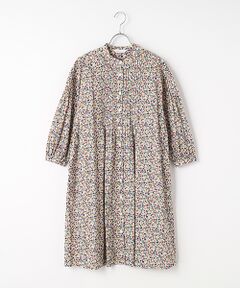 TABASA / タバサ ロング・マキシ丈ワンピース | コットンスラブローン×プチフラワープリントワンピース