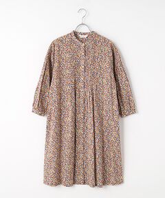 TABASA / タバサ ロング・マキシ丈ワンピース | コットンスラブローン×プチフラワープリントワンピース