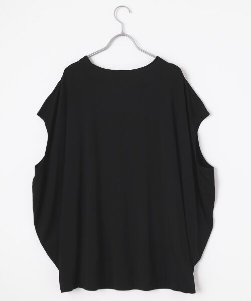 TABASA / タバサ チュニック | レーヨンベア天竺×ロゴプリントチュニック | 詳細1