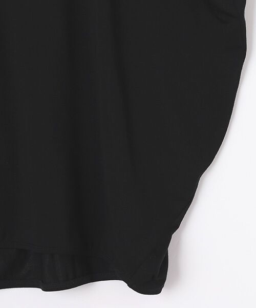 TABASA / タバサ チュニック | レーヨンベア天竺×ロゴプリントチュニック | 詳細3