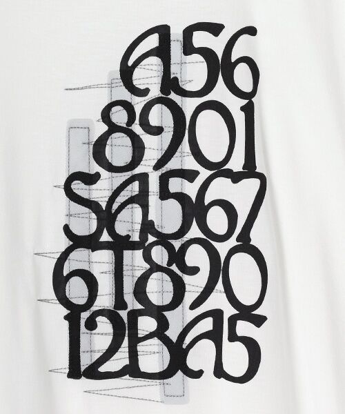 TABASA / タバサ チュニック | レーヨンベア天竺×ロゴプリントチュニック | 詳細5