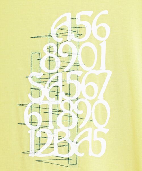 TABASA / タバサ チュニック | レーヨンベア天竺×ロゴプリントチュニック | 詳細6