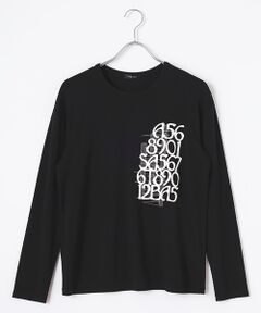 TABASA / タバサ Tシャツ | レーヨンベア天竺×ロゴプリントTシャツ