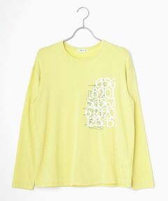 TABASA / タバサ Tシャツ | レーヨンベア天竺×ロゴプリントTシャツ