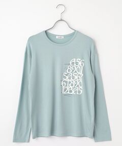 TABASA / タバサ Tシャツ | レーヨンベア天竺×ロゴプリントTシャツ