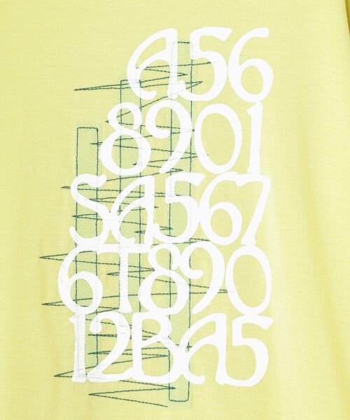 TABASA / タバサ Tシャツ | レーヨンベア天竺×ロゴプリントTシャツ | 詳細6