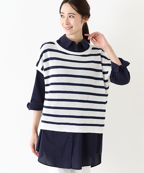 TABASA/タバサ ソフトコットンローンチュニック コン F TABASA/タバサ ソフトコットンローンチュニック コン F