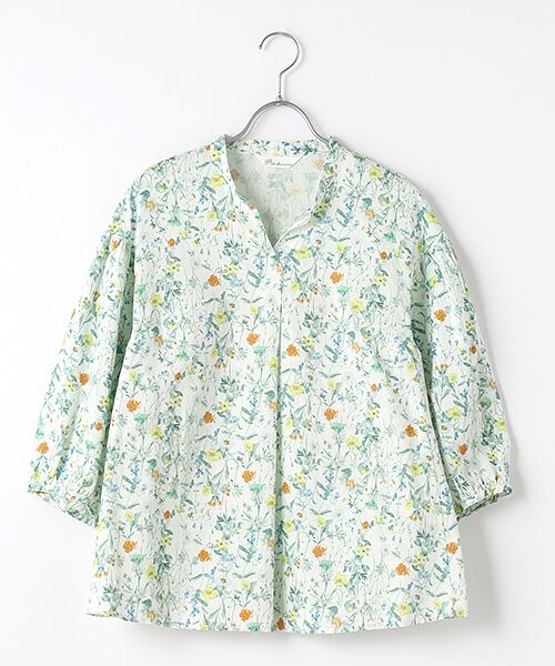 TABASA/タバサ ヴィンテージフラワープリントブラウス シロ系 F TABASA/タバサ ヴィンテージフラワープリントブラウス シロ系 F