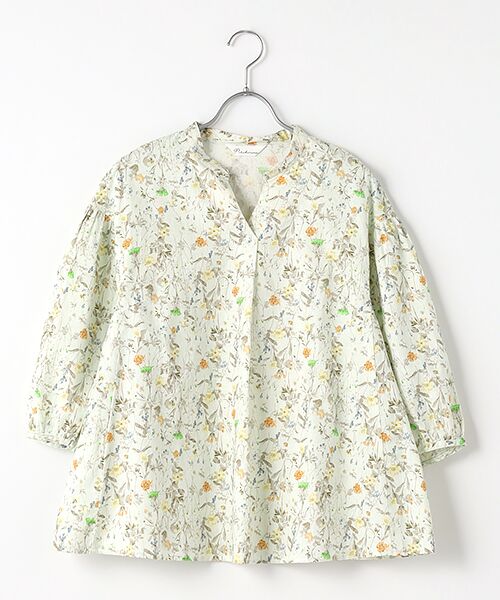 TABASA/タバサ ヴィンテージフラワープリントブラウス ベージュ系 F TABASA/タバサ ヴィンテージフラワープリントブラウス ベージュ系 F