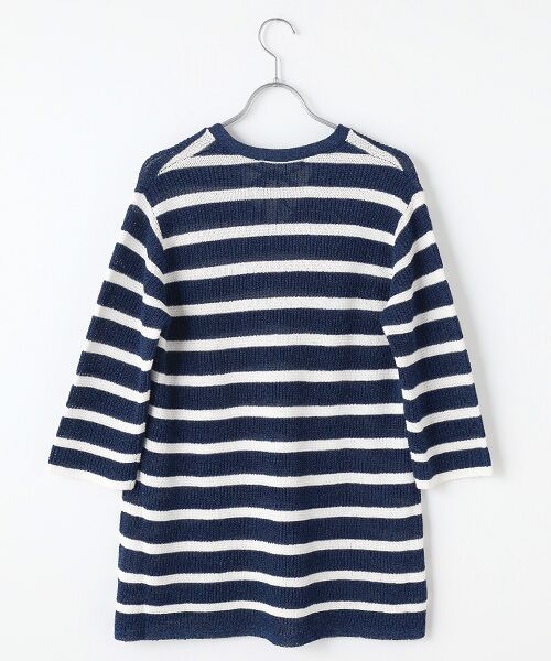 TABASA / タバサ チュニック | メッシュボーダーニットチュニック | 詳細2