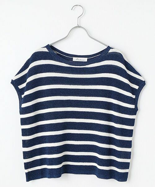 TABASA / タバサ ニット・セーター | メッシュボーダースリーブレスセーター | 詳細10