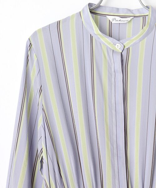 TABASA / タバサ ロング・マキシ丈ワンピース | ドライキュプラストライプワンピース | 詳細4