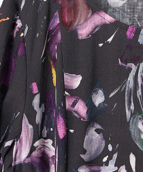 TABASA / タバサ ロング・マキシ丈ワンピース | レーヨン/リネン フラワープリントワンピース | 詳細1