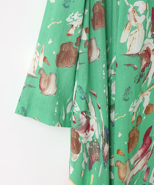 TABASA / タバサ ロング・マキシ丈ワンピース | レーヨン/リネン フラワープリントワンピース | 詳細6