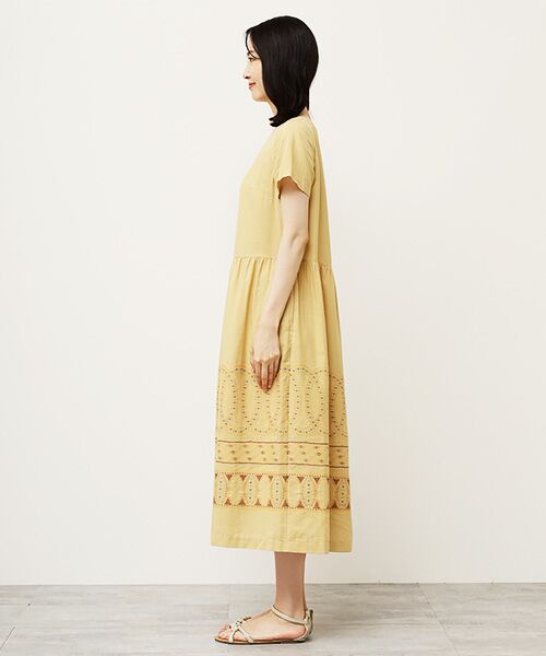 TABASA / タバサ ロング・マキシ丈ワンピース | ジオメトリックジャガードワンピース | 詳細2