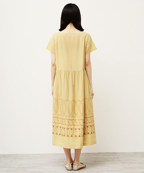 TABASA / タバサ ロング・マキシ丈ワンピース | ジオメトリックジャガードワンピース | 詳細3