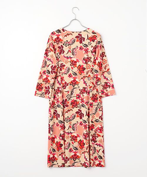 TABASA / タバサ ロング・マキシ丈ワンピース | スムース×レトロフラワープリントワンピース | 詳細1
