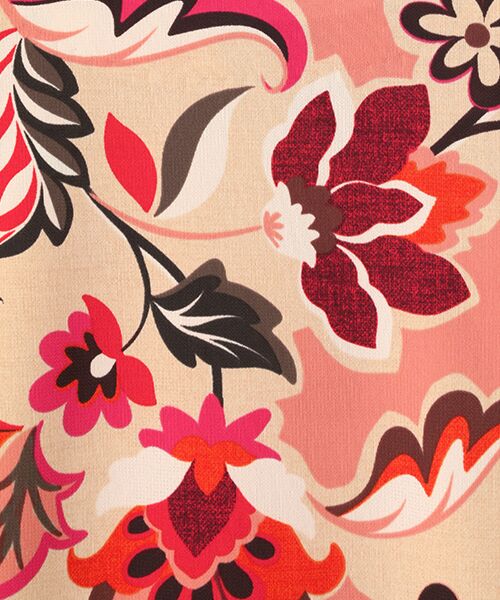 TABASA / タバサ ロング・マキシ丈ワンピース | スムース×レトロフラワープリントワンピース | 詳細5