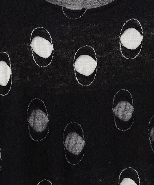 TABASA / タバサ チュニック | 穴あきドットジャガードチュニック | 詳細4