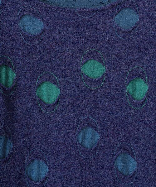 TABASA / タバサ チュニック | 穴あきドットジャガードチュニック | 詳細6