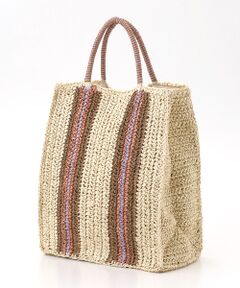 TABASA / タバサ ハンドバッグ | ☆テープ風ストライプバッグ