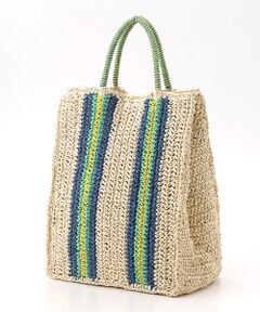 TABASA / タバサ ハンドバッグ | ☆テープ風ストライプバッグ