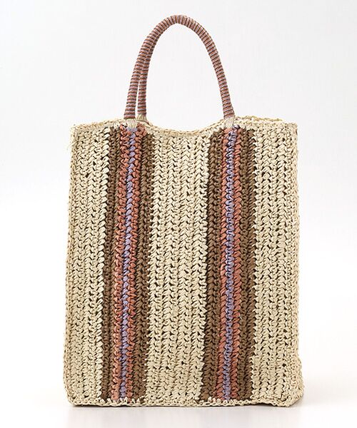 TABASA / タバサ ハンドバッグ | ☆テープ風ストライプバッグ | 詳細1