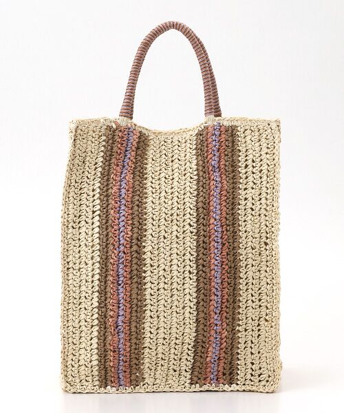 TABASA / タバサ ハンドバッグ | ☆テープ風ストライプバッグ | 詳細3