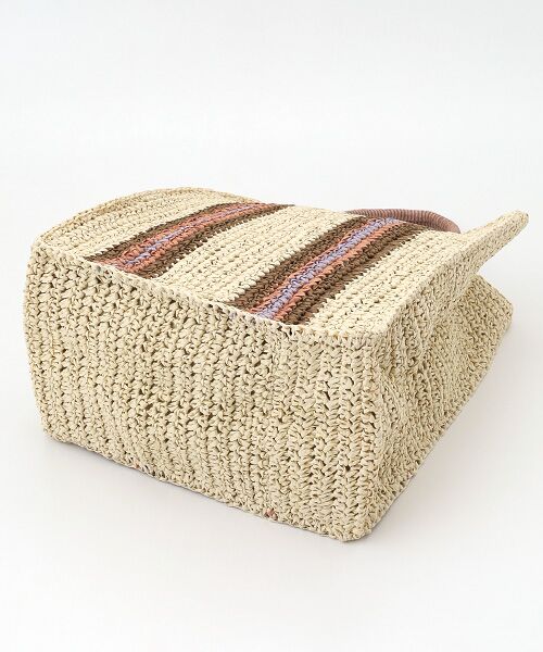 TABASA / タバサ ハンドバッグ | ☆テープ風ストライプバッグ | 詳細4