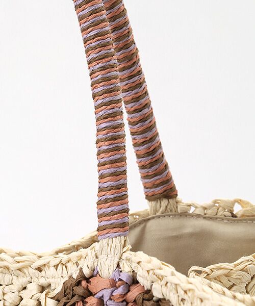 TABASA / タバサ ハンドバッグ | ☆テープ風ストライプバッグ | 詳細6