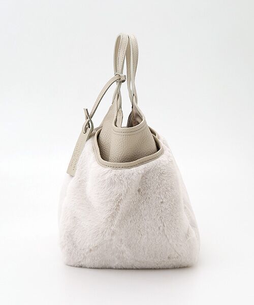 TABASA / タバサ ハンドバッグ | ☆ファー×レザートートバッグ | 詳細2