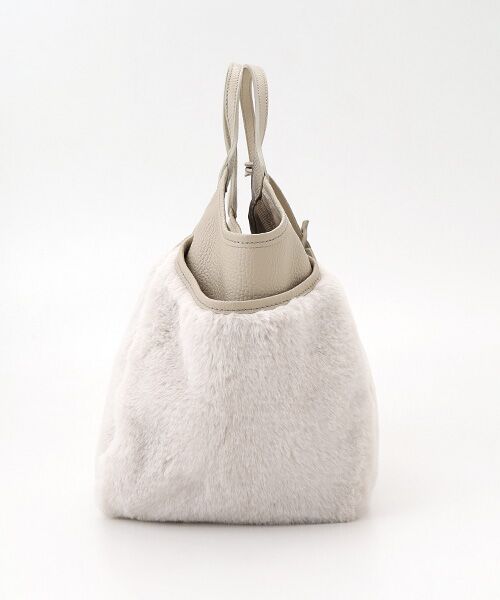 TABASA / タバサ ハンドバッグ | ☆ファー×レザートートバッグ | 詳細4