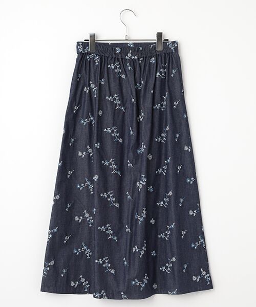 TABASA / タバサ デニムスカート | エンブロイダリーデニムスカート | 詳細1